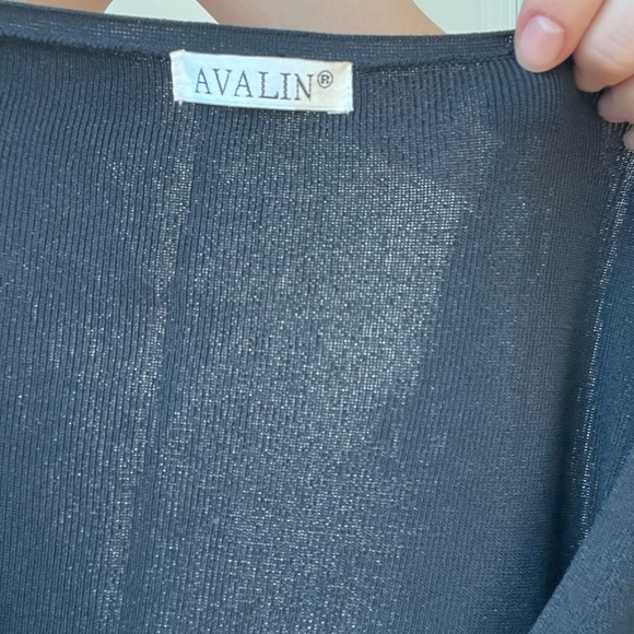 AVALIN V-Neck Knit Top with Shoulder Buckle Details - Picture 8 of 9